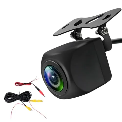 BAIFULAI AHD 1080P Rückfahrkamera Auto: Universal Rückfahrkameras mit 170°Weitwinkel und Nachtsicht, IP69K wasserdichte, Rückfahrkamera für SUV Pickup Van Wohnmobil Navigation(Schwarz)