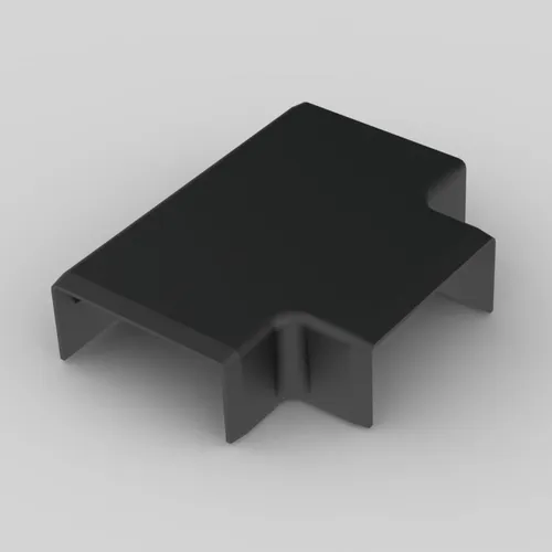 T-Stück Abzweiger für Kabelkanal 40x20 mm PVC SCHWARZ Kopos Kabelkanäle