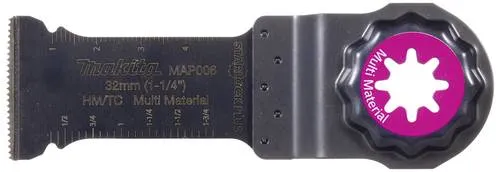 Makita B-66379 TC Hartmetall Tauchsägeblatt 32mm - Präzise Schnitte für Profis - Zubehör für Elektrowerkzeug, langlebiges Hartmetallblatt für präzise und saubere Schnitte in Holz und Kunststoffen.