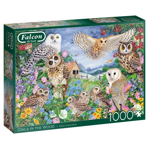 FALCON Puzzle Eulen im Wald 1000 Teile