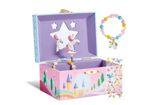 JOYIN Schmuckkasten JOYIN Musikalisches Schmuckkästchen für Mädchen, Einhorn Spielzeug