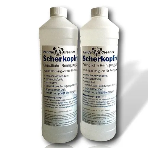PANDACLEANER® Scherkopfreiniger 2L Reinigungsstation Clean Rasierer Nachfüll