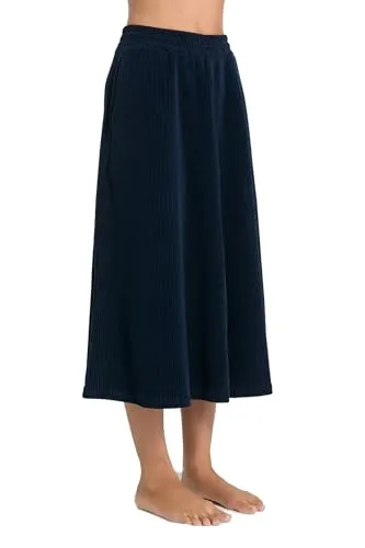 Damen Cord Röcke Bio-Baumwolle Rock (DE/NL/SE/PL, Alphanumerisch, L, Regular, Regular, Nachtblau)