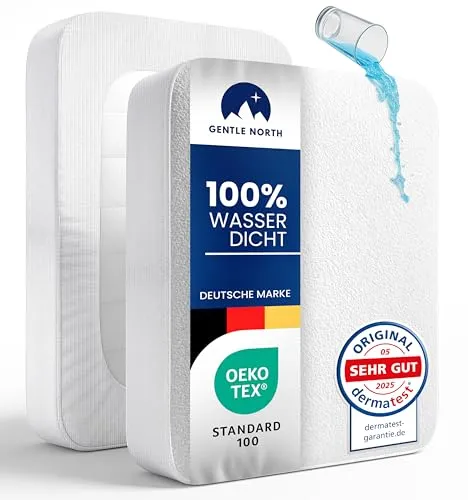 Matratzenschoner 180x200 cm wasserdicht von Gentle North