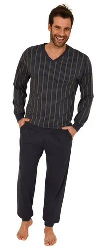 Normann Pyjama Normann Herren Schlafanzug in warmer Kuschel Interlock Qualität