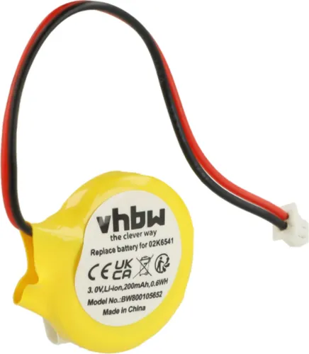 vhbw BIOS-Batterie kompatibel mit HP Pavilion DV6135EU, DV6135EA, DV6135CA, DV6134TX, DV6135TX, DV6135NR Computer Notebook (200 mAh, 3 V, Li-Ion)