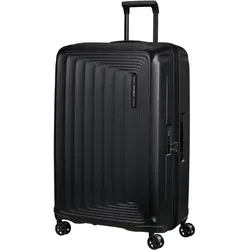 Samsonite Trolley 75cm EXP. Nuon Matt Graphite mit 4 Rollen - Robuster Hartschalentrolley mit integriertem USB-Anschluss, ideal für Reisende. Mit 4 drehbaren Rollen und erweiterbarem Volumen für maximalen Komfort und Flexibilität.