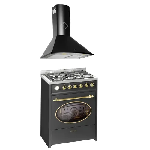 Kaiser Küchengeräte Backofen-Set EH 6726 ElfAD+KCT 6185 ElfEm - Herd-Set mit 68 L Multifunktions-Backofen und 4 QuickHeat-Kochzonen, ideal für kreative Kochabende und effizientes Kochen.