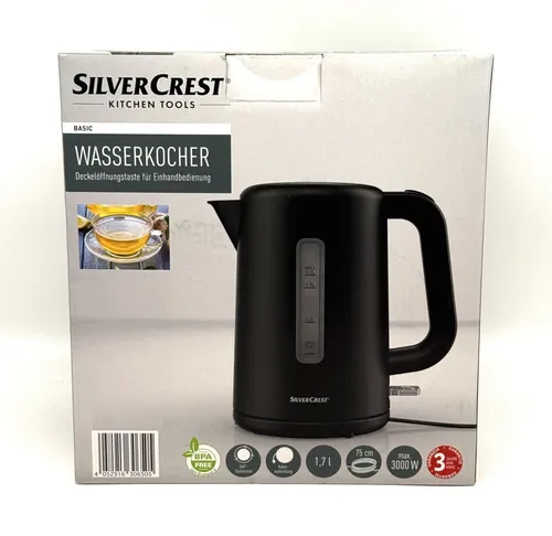 SILVERCREST® KITCHEN TOOLS Wasserkocher SWKK 3000 C3 (Schwarz)
