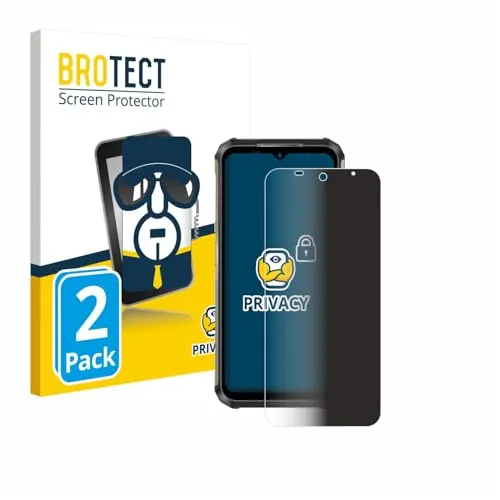BROTECT 2 Stück Anti-Spy Blickschutzfolie für Ulefone Armor 22 Privacy Screen Protector [Displayschutz-Folie, Sichtschutz, Blaulichtfilter]