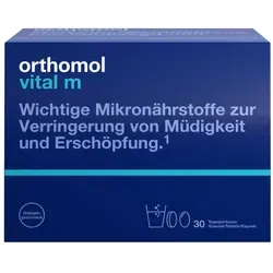 Orthomol Vital m Granulat Tablette Kapsel Orange - 30er-Packung, unterstützt Energie, vermindert Müdigkeit und schützt Zellen vor oxidativem Stress