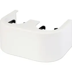 Designverkleidung Simplex für Hahnblock Eck weiß F10094