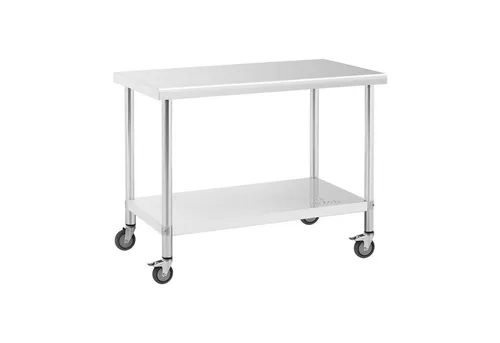 Royal Catering RCAT-120/60-W Edelstahltisch mit Rollen von Royal Catering