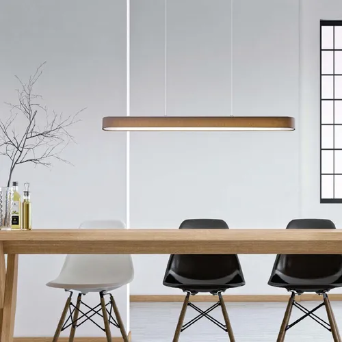 LED Pendelleuchte Boki Messing, Mocca von Helestra