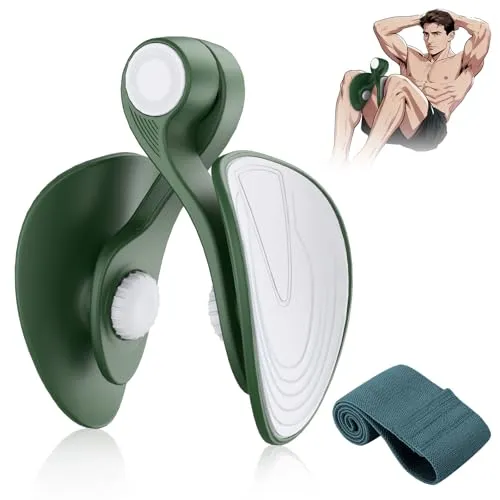 Oberschenkeltrainer 16 / 22 kg Beckenboden Trainer Beinpresse für Zuhause | Kegel Beintrainer für Damen & Männer, Beckenbodentrainer & Gesäßtrainer, Trainingsgerät für Postpartale Regeneration mit Band