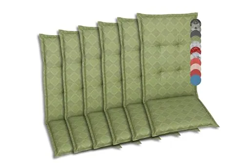 GO-DE Textil Polsterauflagen für Hochlehner-Gartenstühle von GO-DE Textil
