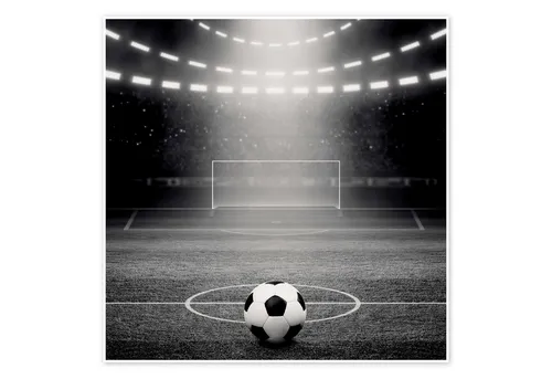 Posterlounge Wandbild Fußball im Rampenlicht, Editors Choice, erhältlich als Poster, Leinwandbild, Wandsticker oder Acrylglasbild