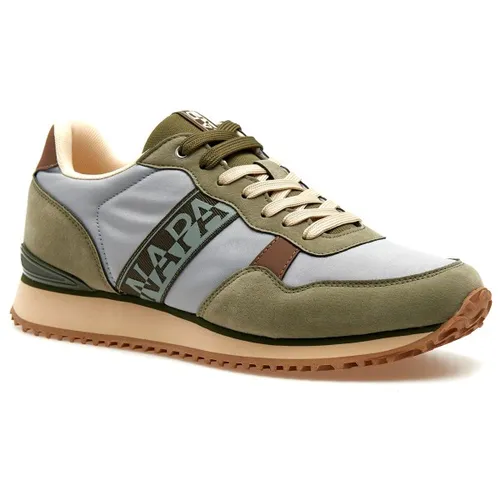 Napapijri Sneaker Cosmos 01 - US 8 | EU 41 in Oliv - Moderne Sneaker in Oliv mit kontrastierenden Details, ideal für den Alltag. Hergestellt aus strapazierfähigem Material für langanhaltenden Komfort. Entdecke jetzt weitere Angebote von Napapijri!