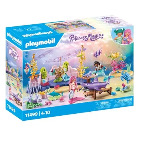 Playmobil Princess Magic Meerjungfrauen-Tierpflege 71499 - Spielfigur Spielset, fördert Kreativität und Umweltbewusstsein beim Spielen