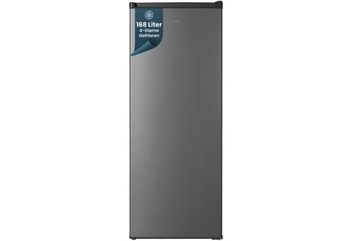 homeX Gefrierschrank FS1682E-S – 168 Liter, leise, 4-Sterne