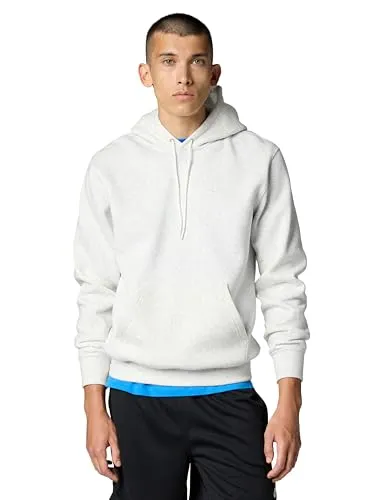 Nike Club Fleece-Hoodie für Herren - Birch Heather/White, XL - Bequemer Hoodie aus angerautem Fleece für ein weiches Tragegefühl. Ideal für Freizeit- und Streetwear. Praktische Kapuze und Kängurutasche bieten zusätzlichen Komfort. Hochwertige Verarbeitung garantiert Langlebigkeit.