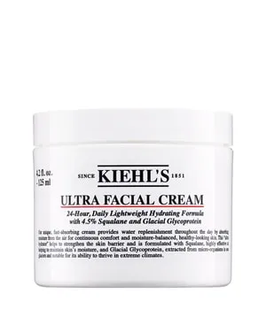 Kiehl's Ultra Facial Cream 125 ml - Premium-Feuchtigkeitscreme für alle Hauttypen, spendet bis zu 72 Stunden intensive Feuchtigkeit und stärkt die Hautschutzbarriere ab der ersten Stunde.
