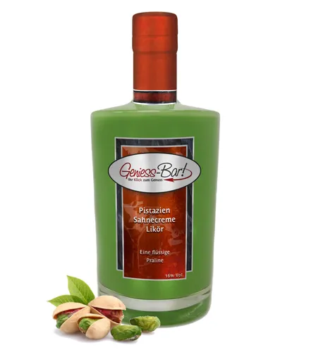 Pistazien Sahnecreme Likör 0,35L Top Qualität Pistazienlikör Sahnelikör 16%Vol