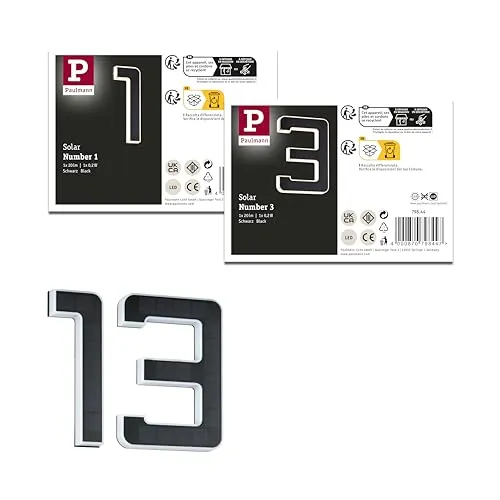 Paulmann Bundle Solar LED Hausnummernleuchte Nummer 13