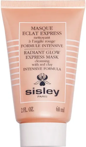Sisley Radiant Glow Express Gesichtsmaske 60 ml - Belebende und tiefenreinigende Maske für alle Hauttypen, mit roter Weinrebe und Karotte