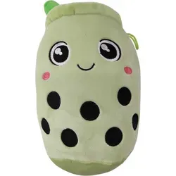 Bubble Tea Plüschtier Boba Kuscheltier Plüschpuppen Weiche Kuscheltier Tee Weiche Puppe Teetasse Kissen Kinderspielzeug (Grün, 15 cm)