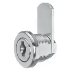 Universalzylinder ZS 76 - Schließzylinder für Materialstärke 1-5 mm, aus vernickeltem Zinkdruckguss, inkl. 2 Wendeschlüsseln und verstellbarem Riegel - vielseitig einsetzbar und sicher.