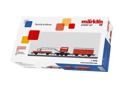 Märklin Start up 44752 H0 Feuerwehr-Bergekran-Set der DB Notfalltechnik