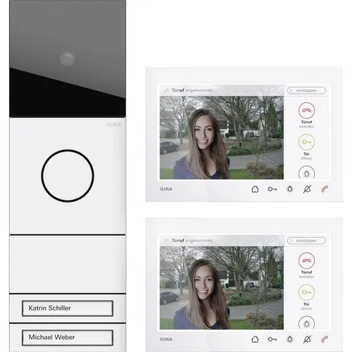 Gira 2432902 Zweifamilienhaus-Paket Wohnungsstation von Gira