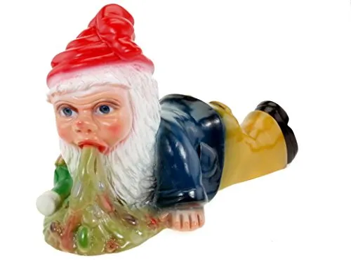 Gartenzwerg Brandy Andy - Wetterfester PVC Zwerg aus Deutschland - Hochwertiger Gartenzwerg aus bruchfestem PVC, ideal für den Garten. Made in Germany, doppelt lackiert für optimalen Sonnenschutz und eine Größe von ca. 35 cm.