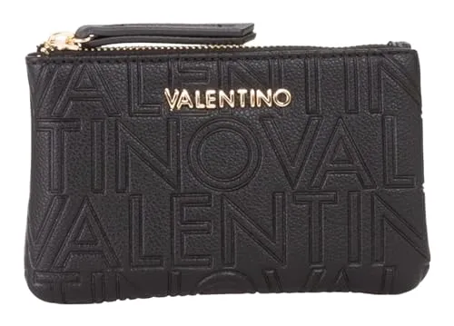 Valentino Utensilientasche Pansy Coin Purse Nero Schwarz in schwarz von Valentino