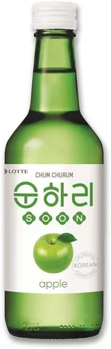 LOTTE Chum Churum Soju Apple 350ml | Soju mit Apfel-Geschmack Alk. 12% vol.