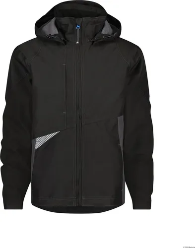DASSY Regenjacke HYPER Arbeitsjacke Gr. 4XL schwarz/anthrazit - Schützen Sie sich effektiv vor Wind und Wetter mit der DASSY Regenjacke HYPER. Diese hochwertige Arbeitsjacke bietet wasserdichte Nähte und atmungsaktiven Stoff für optimalen Tragekomfort. Ideal für den professionellen Einsatz.