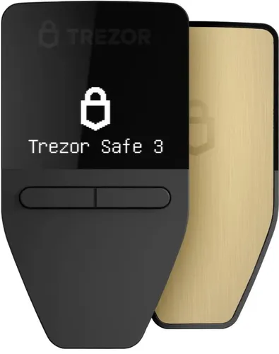 Trezor Safe 3 - Krypto Hardware Wallet mit Secure Element-Schutz - Spezialtresore: Schütze deine digitalen Assets sicher mit dem NDA-freien Secure Element EAL6+ und verwalte tausende Coins einfach über den hochwertigen OLED-Bildschirm.