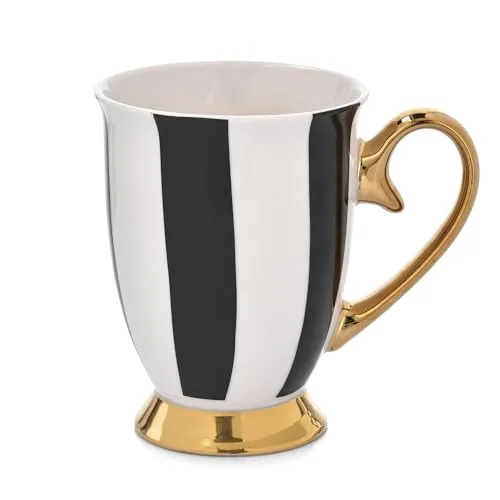 AMBITION Diana Gold Kaffeetasse 300 ml mit Henkel und Fuß