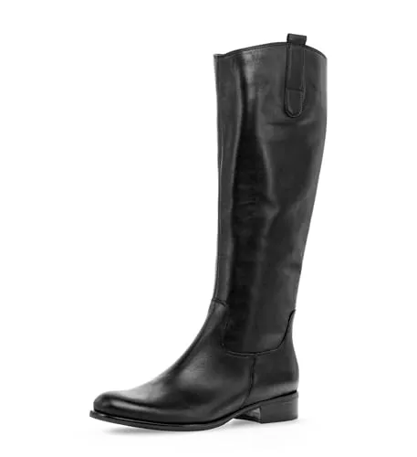 Gabor Stiefel Glattleder, Damen, Gr. 39, schwarz - Eleganter Gabor Stiefel aus hochwertigem Glattleder mit praktischem Reißverschluss und herausnehmbarer Decksohle. Ideal für jeden Tag und vielseitig kombinierbar.