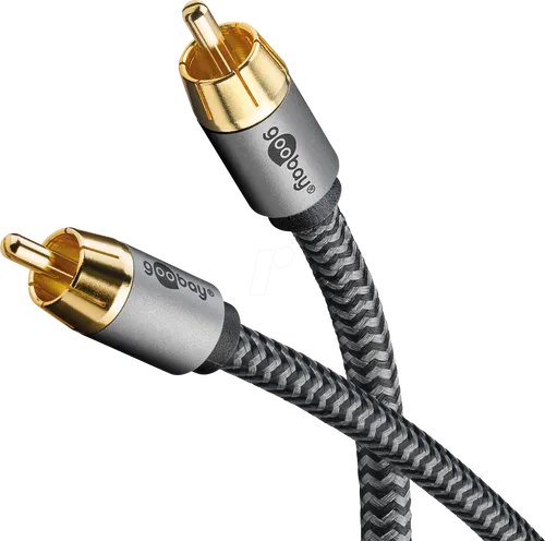 GOOBAY 65297 - Cinch Audio Kabel, 1x Cinch Stecker, 3,0 m