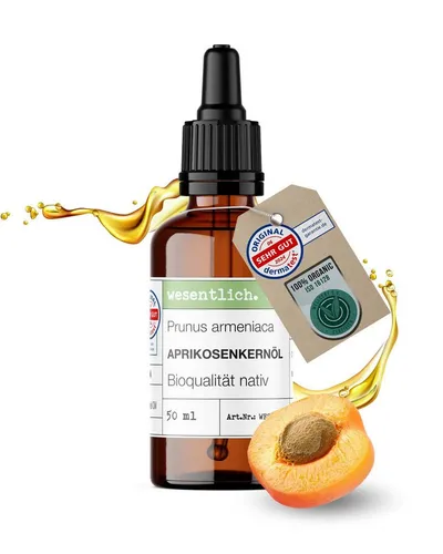 wesentlich. Körperöl Aprikosenkernöl BIO kaltgepresst 50ml