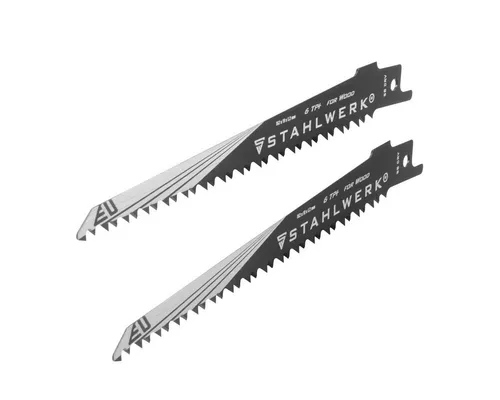 STAHLWERK Stichsägeblatt Holz-Sägeblatt 2er Set 150 x 19 x 1,2 mm (2-St)