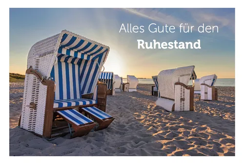 Abschiedskarte 12x18cm Ruhestand +1 Kuvert Abschied Kollege Kollegin Rente 1