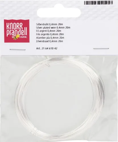 Knorr Prandell Bastelfilz Silberdraht 0,4mmx20m