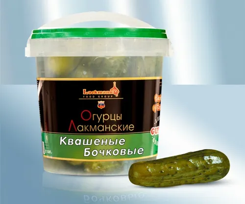 Eingelegte saure Gurken 1100ml Огурцы квашеные бочковые 1100мл