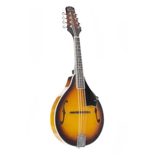 Red Hill A-Style Mandoline, Sunburst Hochglanz - Mandoline mit traditioneller A-Style-Bauweise, warmem Klang und griffigem Lindenhals. Ideal für Musiker, die Wert auf schnelle Ansprache und präzises Stimmen legen.