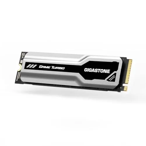 Gigastone M.2 SSD 500GB mit Kühlkörper NVMe SSD M.2 2280 PCIe Gen3 Interne Gaming SSD Laufwerk Spielen Grafikbearbeitung Videoschnitt Kompatibel mit Laptop und Desktop Speicher Bis zu 3.000MB/s