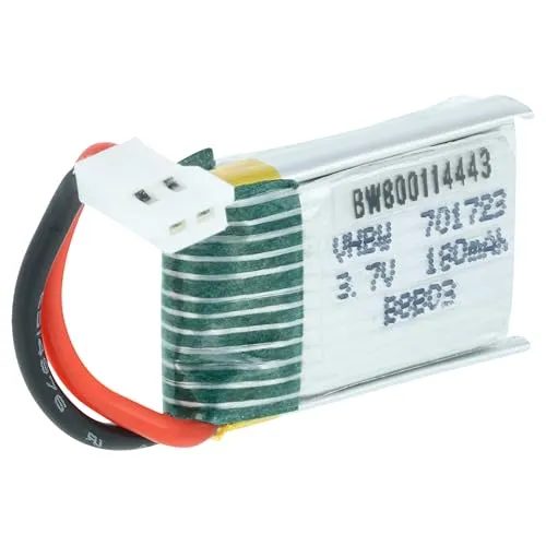 vhbw Akku kompatibel mit HiSky HCP60, HCP80, HCP80 V2 Modellbau (180mAh, 3,7V, Li-Ion)