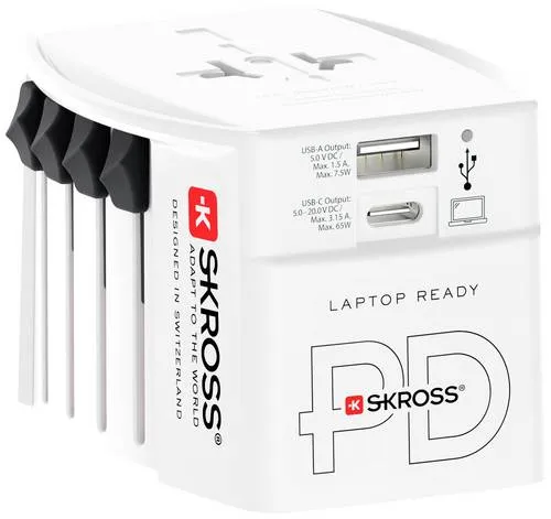 Skross 1302976 Reiseadapter MUV AC65PD